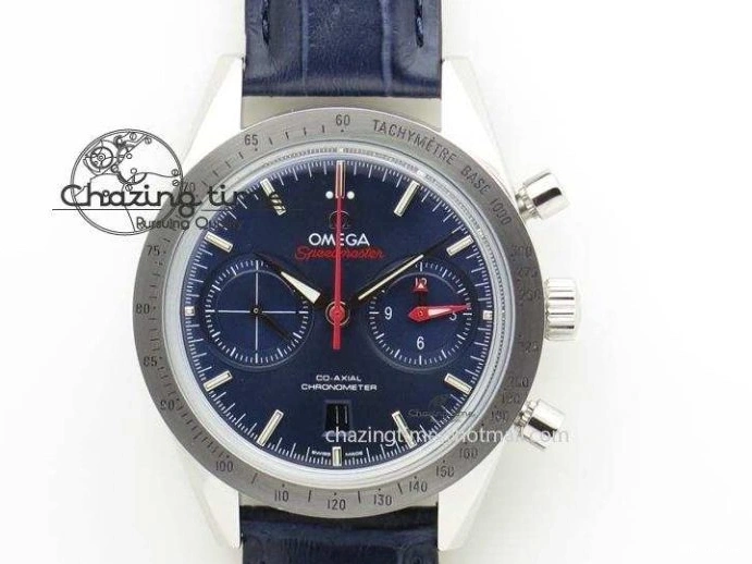 0104 De Ville Chronograph RG OMF 1:1 Best Edition Black Dial On Black Leather Strap A Sophisticated 8106